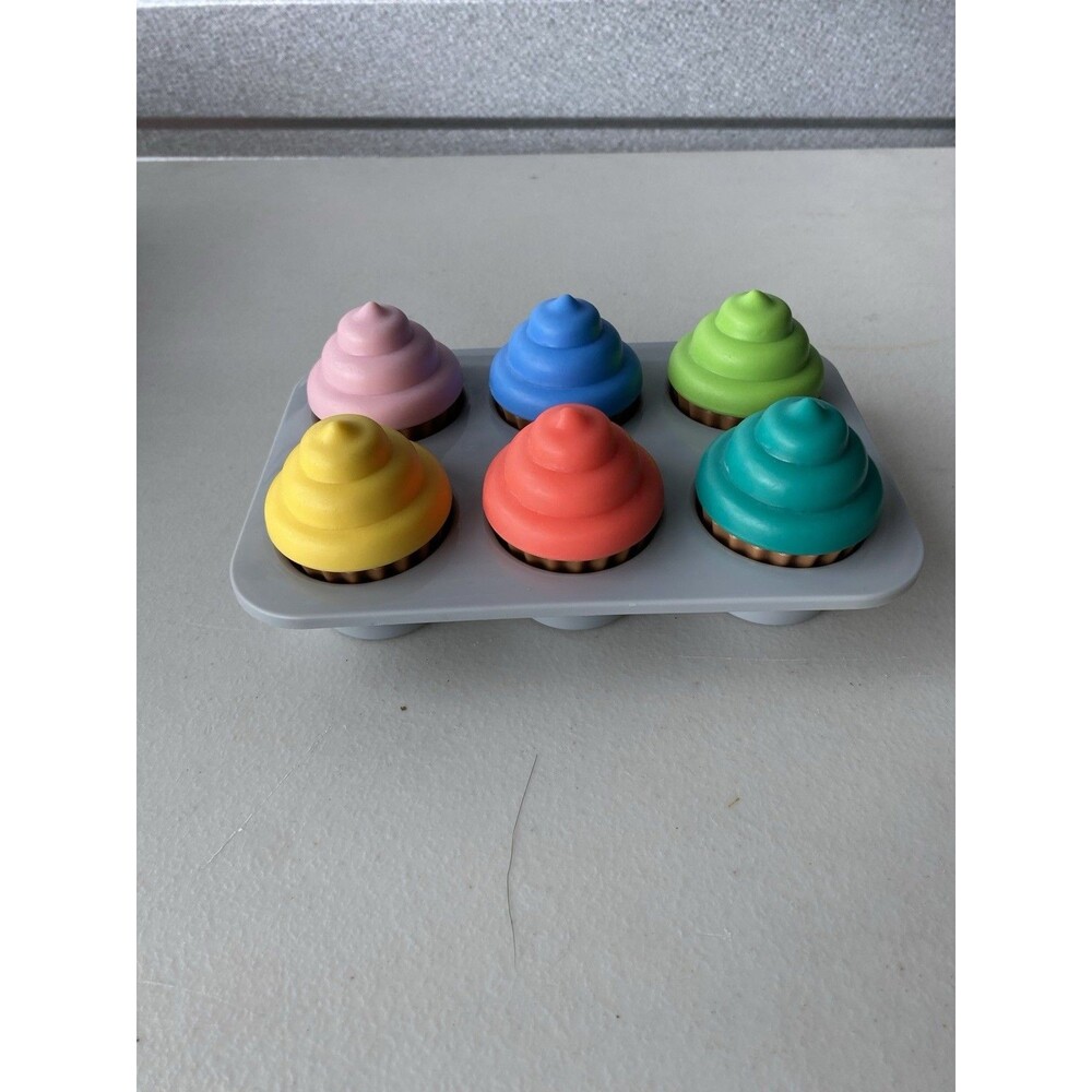 Brights Starts Sort Sweets Cupcakes Shape Sorter Toddler Toy ll 12499 Complete